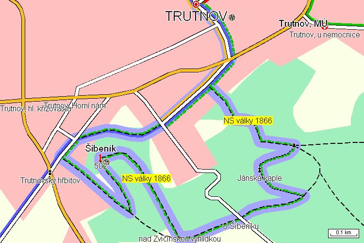 Mapa turistické trasy Mapa turistické trasy