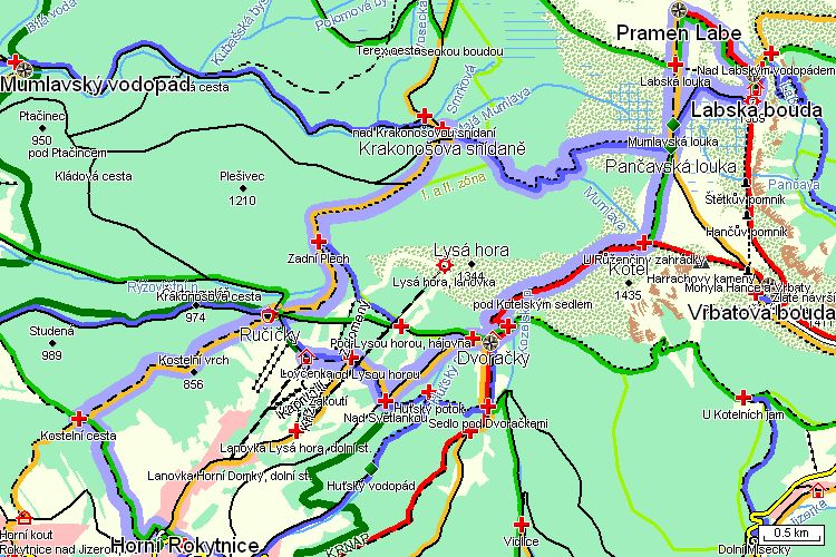 Mapa turistické trasy Mapa turistické trasy