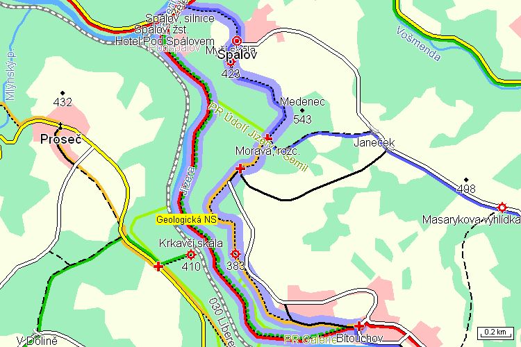 Mapa turistické trasy Mapa turistické trasy