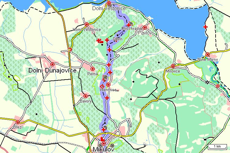 Mapa turistické trasy Mapa turistické trasy