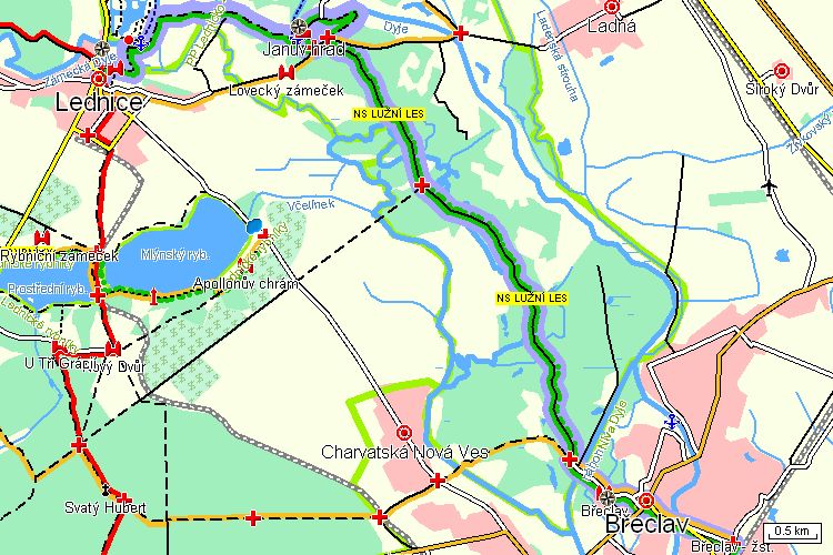 Mapa turistické trasy Mapa turistické trasy