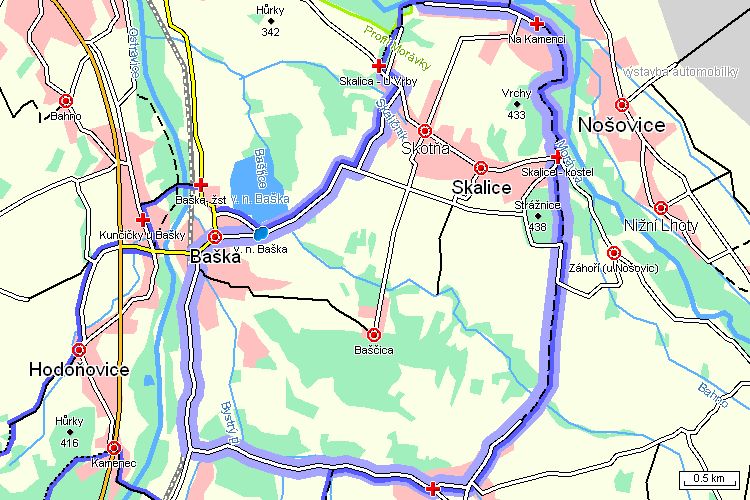 Mapa turistické trasy Mapa turistické trasy