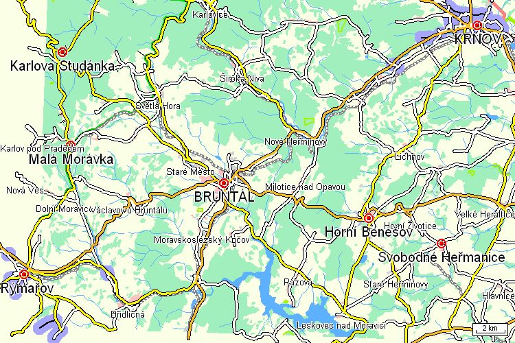 Mapa turistické trasy Mapa turistické trasy
