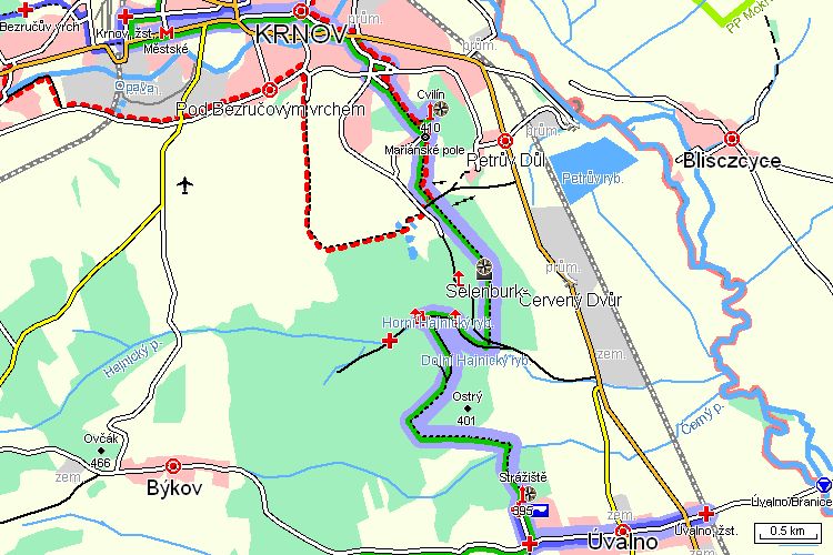 Mapa turistické trasy Mapa turistické trasy