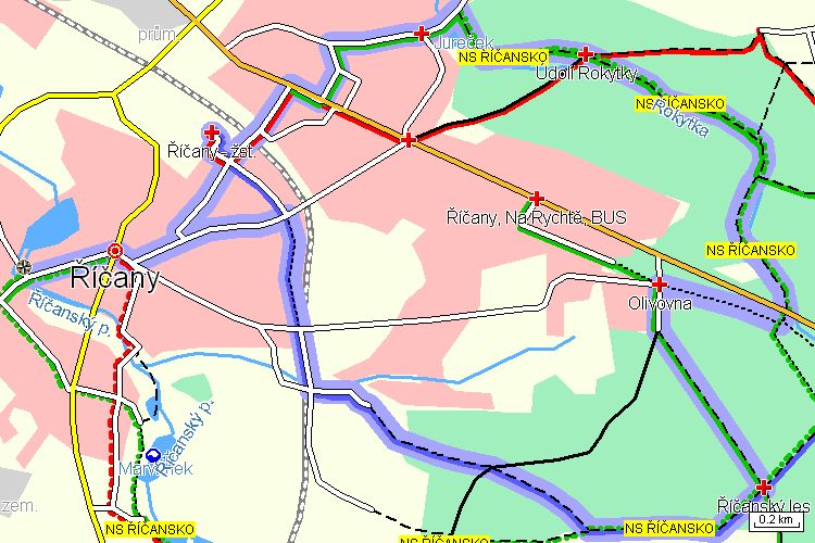 Mapa turistické trasy Mapa turistické trasy