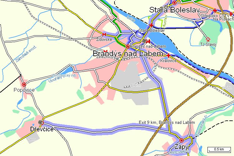 Mapa turistické trasy Mapa turistické trasy
