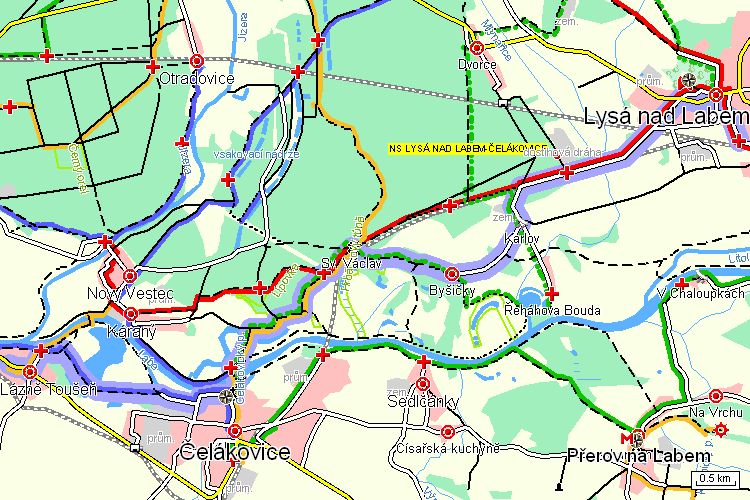 Mapa turistické trasy Mapa turistické trasy