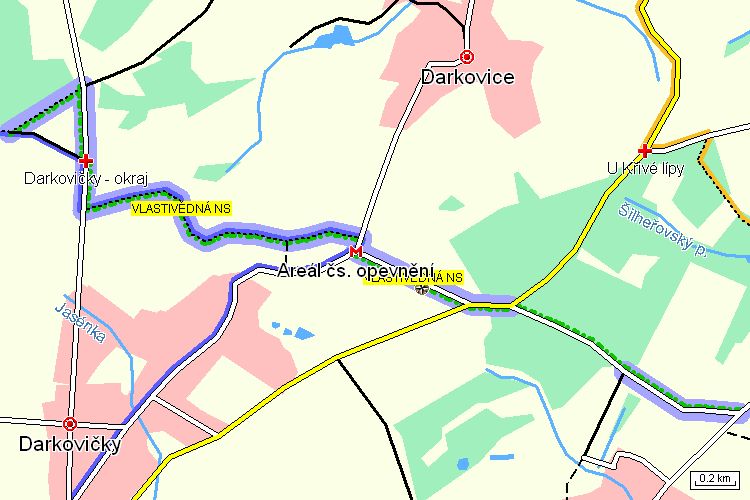 Mapa turistické trasy Mapa turistické trasy