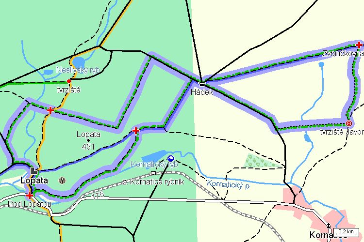 Mapa turistické trasy Mapa turistické trasy
