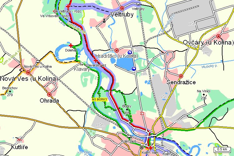 Mapa turistické trasy Mapa turistické trasy