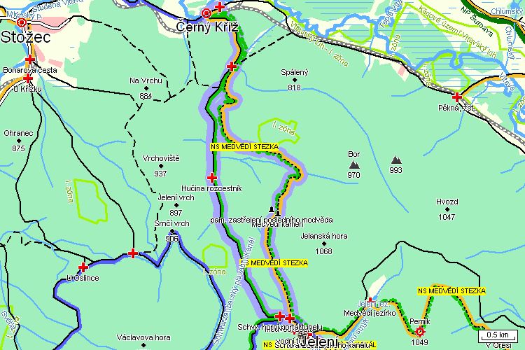 Mapa turistické trasy Mapa turistické trasy