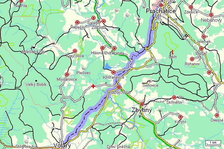 Mapa turistické trasy Mapa turistické trasy