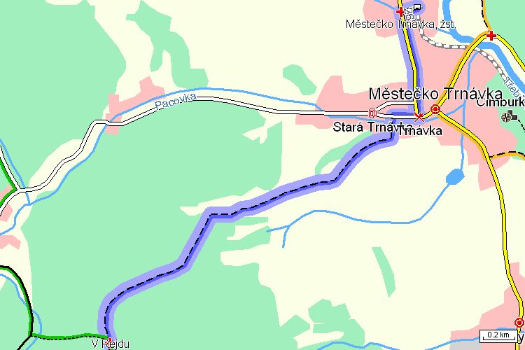 Mapa turistické trasy Mapa turistické trasy