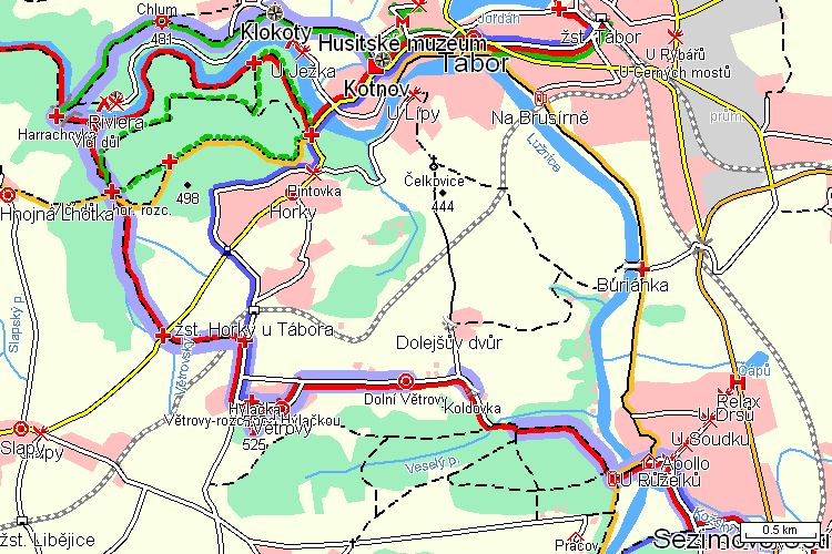 Mapa turistické trasy Mapa turistické trasy