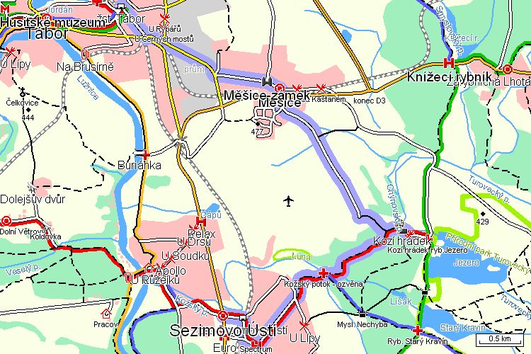 Mapa turistické trasy Mapa turistické trasy