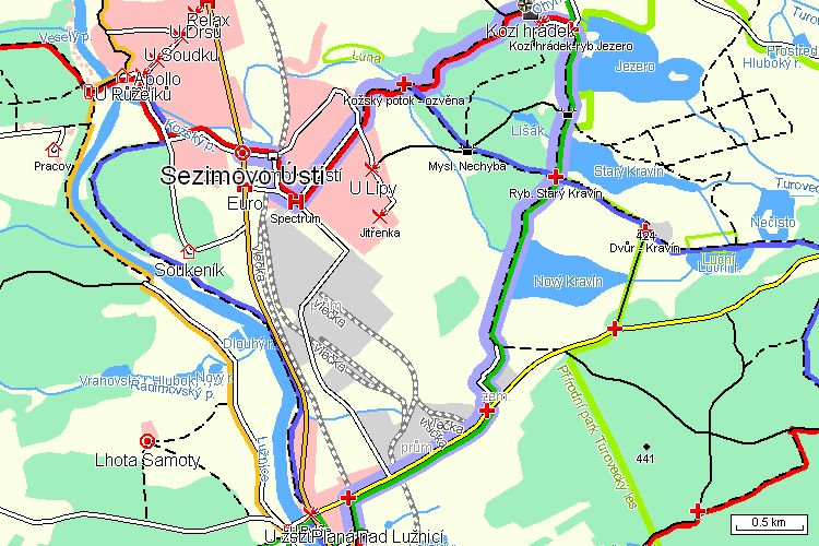 Mapa turistické trasy Mapa turistické trasy