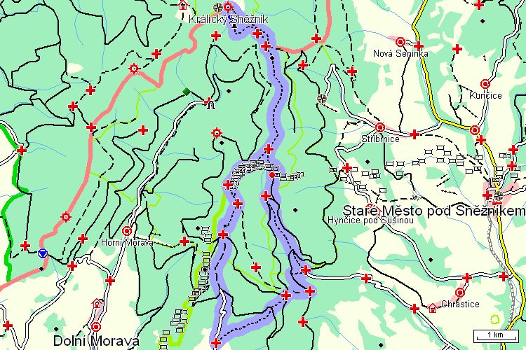 Mapa turistické trasy Mapa turistické trasy