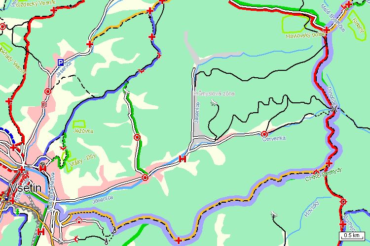 Mapa turistické trasy Mapa turistické trasy