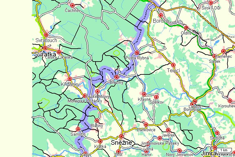 Mapa turistické trasy Mapa turistické trasy