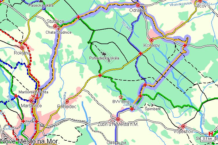Mapa turistické trasy Mapa turistické trasy