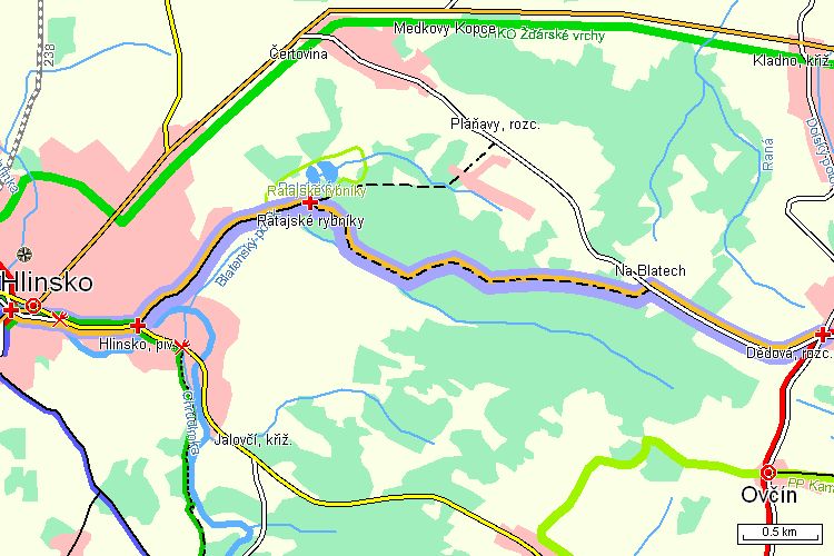 Mapa turistické trasy Mapa turistické trasy