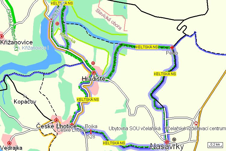 Mapa turistické trasy Mapa turistické trasy