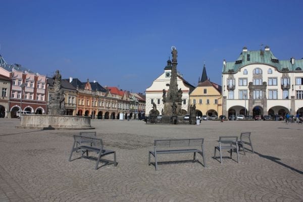 Mariánský sloup na náměstí T. G. Masaryka