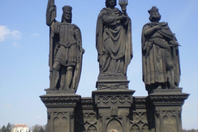 Sousoší sv. Norberta se sv. Václavem a sv. Zikmundem