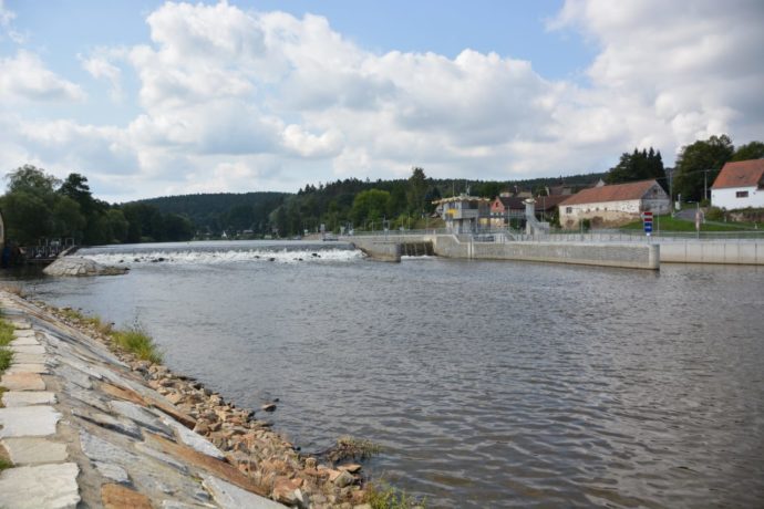 Komora, jez Hněvkovice. Foto: Jihočeská plavební
