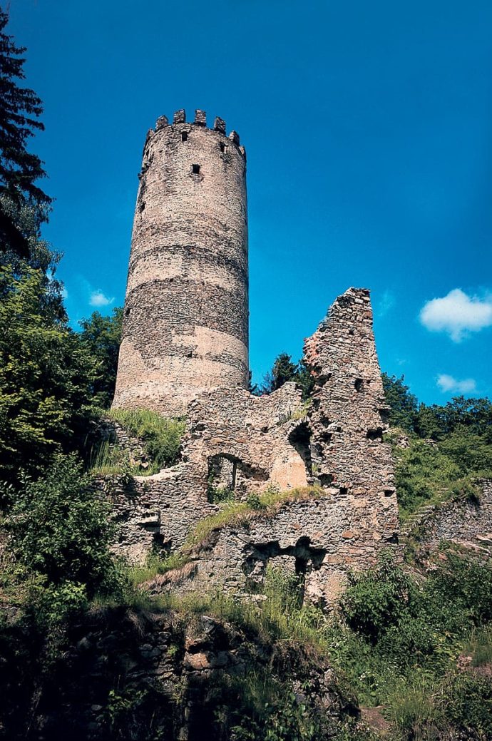Zřícenina hradu Šelmberk, foto: město Tábor