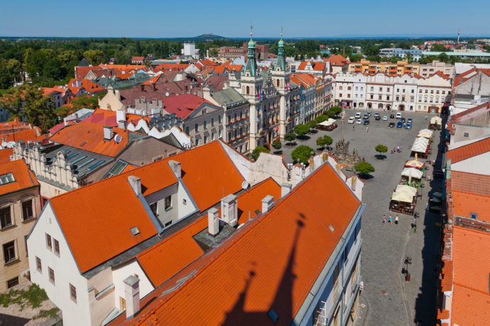 Výhled na město. Foto: ©Marek Vaneš, Pardubicko