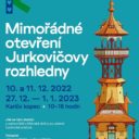 Jurkovičova rozhledna bude mimořádně otevřena