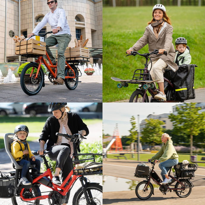 Příklady použití elektrických nákladních kol Tern. Foto: ©Citabikes