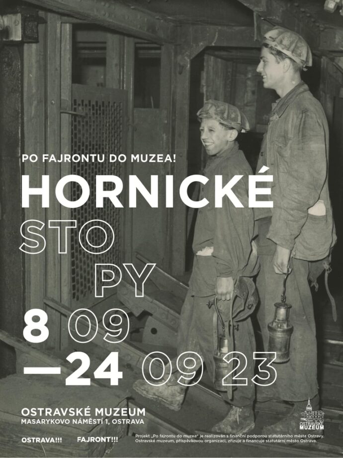 Plakát k výstavě Hornické stopy 
