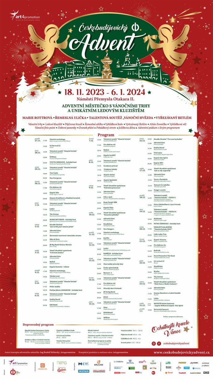 Českobudějovický advent 2023. Foto: © Českobudějovický advent