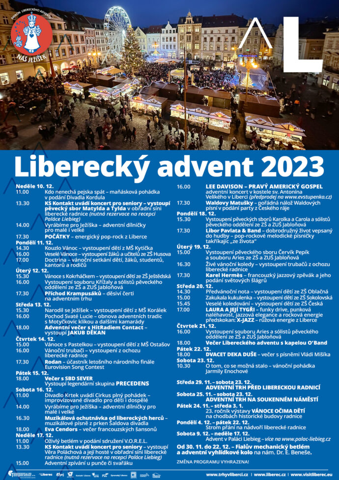 Liberecký advent, program. Foto: © Liberec