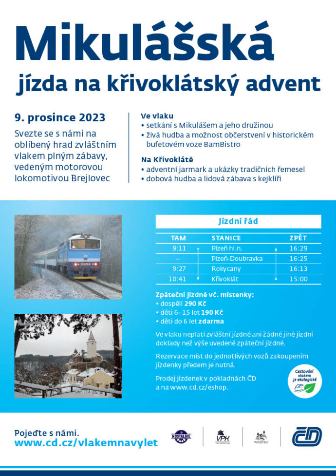 Mikulášská jízda na křivoklátský advent. Foto: © Hrad Křivoklát