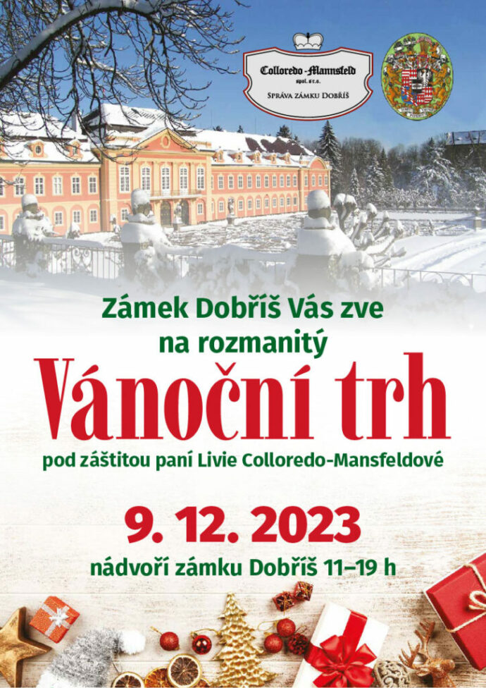 Vánoční trh na zámku Dobříš. Foto: © Naše Dobříšsko