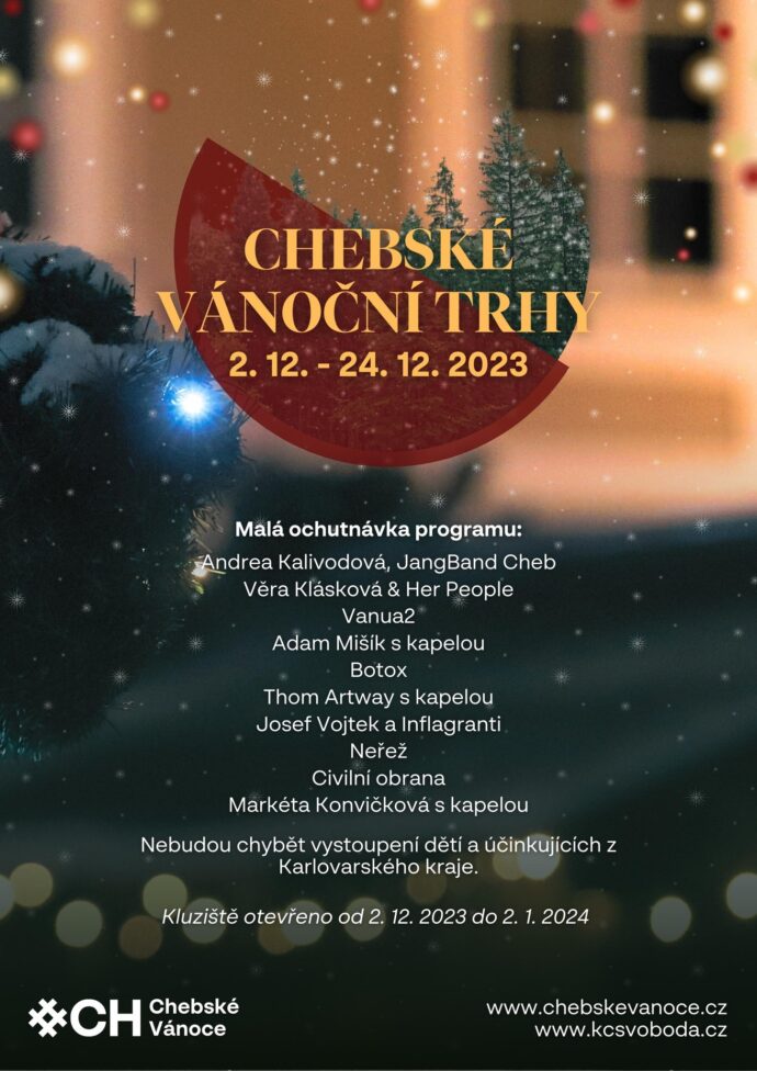 Vánoční trhy Cheb 2023. Foto: © Chebské vánoční trhy