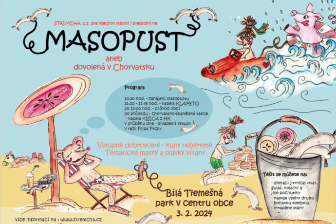 Masopust Bílá Třemešná 2024