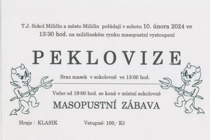 Masopust Miličín 2024
