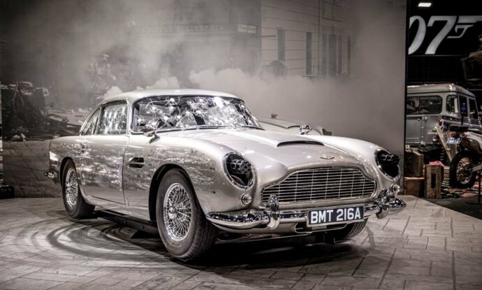 Jedním z nejcennějších exemplářů, který lze na výstavě vidět, je Aston Martin DB5 z filmu Goldfinger. Foto: ©Havas Prague