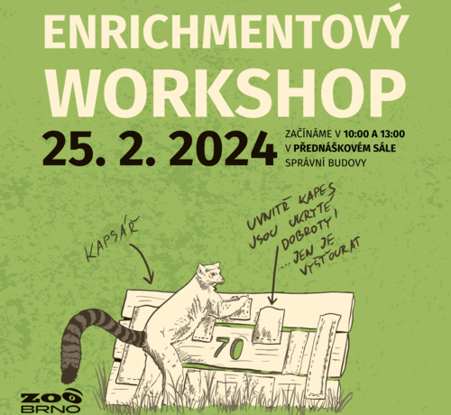 Enrichmentový workshop v Zoo Brno aneb Obohaťte (si) neděli