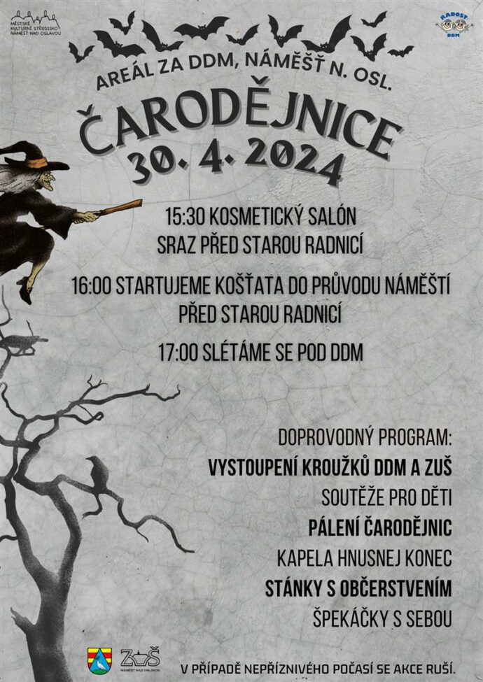Čarodějnice Náměšť nad Oslavou. Foto © Náměšť nad Oslavou DDM