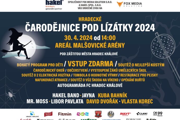 Pálení čarodějnic Hradec Králové 2024