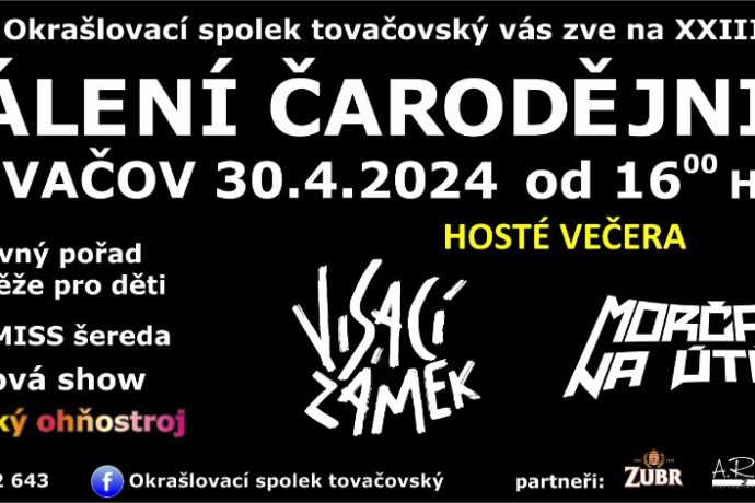 Pálení čarodějnic Tovačov 2024