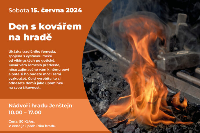 Den s kovářem na hradě Jenštejn. Užijte si řemeslný den
