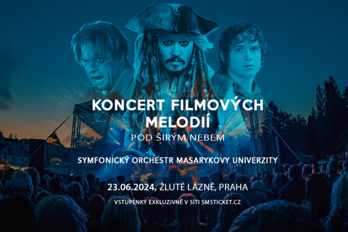Koncert filmových melodií pod širým nebem v Praze