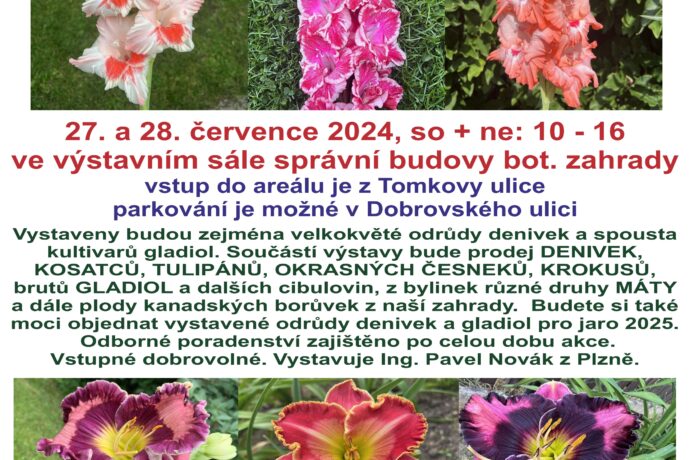 Vydejte se na výstavu denivek a mečíků. Do Botanické zahrady v Táboře