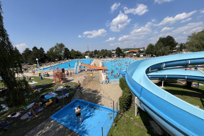 Letní koupaliště Mělník. Foto: ©Šárka Kobrynová